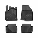 mats rubber, 4pc  No. 77, front - rear, tpe, set, paint black, suitable for: DACIA LOGAN III 05.21-, sedan