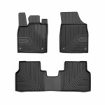 mats rubber (front - rear, tpe, set, 4pc, paint black) Crossover / Hatchback / Suv suitable for: CUPRA BORN 05.21-