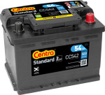 batteri 54ah/500a standard -+