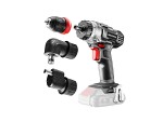 cordless drill-screwdriver with adapters 18v without battery and charger