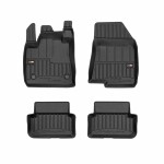 mats rubber, 4pc proLine 3D, front - rear, tpe, set, paint black, suitable for: DACIA SANDERO III 01.21-, Hatchback