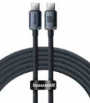 kabel för laddare usb-c - usb-c 100w, 2m (svart)