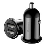 charger car BASEUS GRAIN PRO 2X USB 4.8A (black)