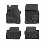rubber mats 4pc front - rear, tpe, set, paint black, suitable for: MAZDA 3, CX-30 11.18-, Crossover / Hatchback / sedan
