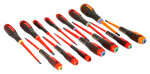 XXL Insulated screwdriver set ERGO™ 14 pcs - SL2,5/3,0/3,5/4,0/5,5; PH1/2; PZ1/2; T10/15/20; Combi SL5/PZ1, SL6/PZ2 - 1000V VDE