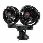 fan 2x4" 12V 2-speed with suction cup fastening Amio