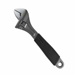 Adjustable wrench 10"/250mm max grip 28mm. pidemeosas plastic coating jbm