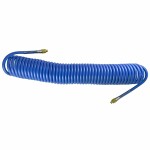 pneumatic spiral hose inner 10mm. outer 15mm. length 15m. 1/4" thread 360° jbm