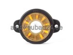 LED side marking light yellow round 12/24V 60,5MM middle hole