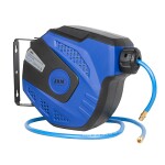 reel air hose 10+1.5m 8/12mm 1/4 blue closed plastic body jbm