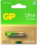 батарея gp aaa/lr03 4шт ultra alkaline