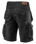 short pants work DENIM, black, dimensions XL