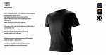 T-shirt, black, dimensions S, CE