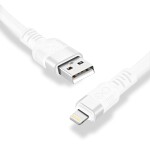 cable for charger usb a-lightning exc whippy pro 0.9m white