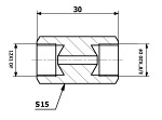 connection brake pipe inner. 12X1 DF - inner. 3/8X20 DF