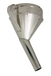 metal funnel angled 16cm
