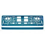 license plate frame plastic, metallic turquoise