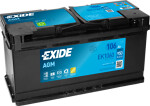 batteri exide 12v 106ah 950a agm (-+ standard) 393x175x190 b13 (agm)