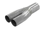 Y-pipe 76.0-63.5x2 MM, stainless