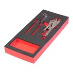 Insert tray with tools for trolley, jaw locking pliers / water помпа plier(s), 2pcs,