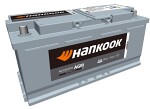 akku HANKOOK 12V 105Ah/950A START&STOP AGM (R+ standard) 393x174x190 B13 (agm/käynnistysakku)