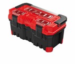 tool box, 1pcs titan plus, plastic, color: black/red length496mm x width258mm x height240mm