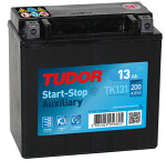 battery TUDOR 12V 13Ah/200A AUXILIARY (L+ for motorcycles terminal m12) 150x90x145 B0 (agm/add battery)