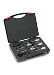 Universal tool kit for changing alternator pulleys.