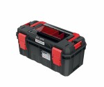 įrankių dėžė, 1 vnt s blokinis aliuminio rąstas, plastikinis, spalva: juoda/raudona ilgis 550 mm x plotis 280 mm x aukštis 264 mm