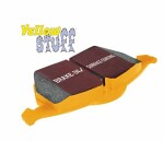 brake pads - tuning Yellow Stuff, street legal, front part suitable for: VOLVO S60 I, V70 II; CADILLAC ATS, CTS, STS; CHEVROLET CAMARO, CORVETTE; DODGE VIPER; FORD USA MUSTANG 2.0-Electric 12.00-