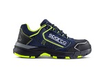 SPARCO Safety shoes ALLROAD, size: 42, safety category: S3, SRC, materiaali: microfibre / nylon, colour: navy blue/yellow, shoe nose: composite
