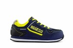 SPARCO Safety shoes GYMKHANA, size: 42, safety category: S1P, SRC, materiaali: microfibre / net, colour: navy blue/yellow, shoe nose: composite