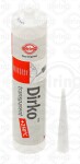 Sealing compound, line: DIRKO, capacity: 0,31l, temperature range: -60/250°C, silicone, transparent, cartridge, does not contain solvent, flexible, lasting, UV rays resistant