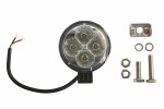 LED-työvalo (Epistar LED, 10-30V, 12W, 960lm, diodien määrä: 4x3W, syvyys: 35mm, diameter: 74mm)