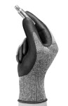 work gloves, 12 pairs, kuidas to use: korduvkasutatavHYFLEX, (EN) nylon / nitrile foam, paint: grey/black, size: 9/L, antistatic; lateksi free; non slip grip,