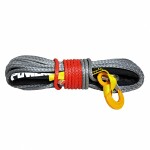 synthetic rope, pikkus18m, strength:10,8t, diameter:10mm; wire rope type: synthetic; paint: grey; silmakonksuga; torukujulise sõrmkübaraga