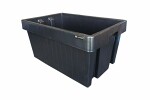 Darbnīcas konteiners, krāsa: melna, materiāls: plastmasa, garums: 600mm, platums: 400mm, augstums: 305mm