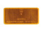 Reflective rectangle yellow self-adhesive, 44mm x 7/94mm x 7mm)