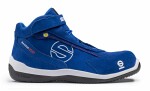 SPARCO Safety shoes RACING EVO, size: 45, ohutuskategooria: ESD, S3, SRC, material: leather / chamois lether, paint: blue, varvas: composite