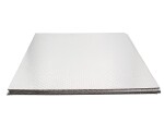 Heli kilimėlis nepralaidus garso, medžiaga: aliuminis, spalva: sidabrinė, matmenys: 500mm/500mm, kiekis pakuotėje: 10 vnt.