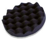 Poleerimiskäsn APP GP 150 PR, type: soft, relief, diameter: 150 mm, thickness: 25 mm, paint: black