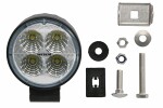 Work light (LED, 12/24V, 18W, 1500lm, номер of diodes: 4, depth: 72mm, diameter: 87mm, alloy housing; light distribution angle 35 degree; with SuperSeal connector)