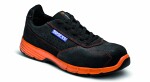 SPARCO Safety shoes CHALLENGE, size: 45, safety category: S1P, SRC, material: leather / suede, colour: черный/red, shoe nose: composite