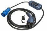 AC charger, EVSE mobile charger Akyga AK-EC-15 LCD, phases quantity: 1, 7,4kW, colour: black/blue, cable type 1 (with cover; with power regulation; with timer) Ładowarka do samochodów elektrycznych Ak