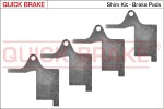 Brake pad fitting kit rear rear fits: CITROEN C5 I, C5 II, C5/комби 1.6D-3.0 03.01-