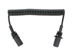 Spiral cable (polyurethane, work progress length 3,5m, maximum length 4m, sockets type: N, 24V, väike half)