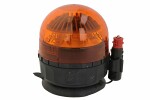 Rotating beacon (orange, 10/30V, LED, magnetic fixing, no of programs: 1, double flash; with lighter socket cable)