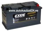 Гелевая батарея 12v 80Ah 900Wh  Exide ES900 EQUIPMENT GEL -/+ ES900