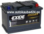 Gel batteri 12v 56ah 650wh exide es650 utrustning gel -/+ es650