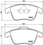 brake pads - tuning (XTRA), front part, street legal: yes, suitable for: LAND ROVER RANGE ROVER EVOQUE; MG MG HS 1.5H-2.2D 06.11-